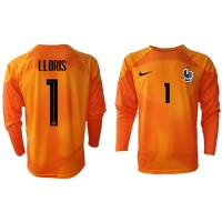 Fotballdrakt Herre Frankrike Hugo Lloris #1 Keeper Hjemmedrakt VM 2022 Langermet